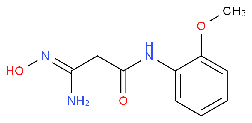 2-(N-Hydroxycarbamimidoyl)-N-(2-methoxy-phenyl)-acetamide_Molecular_structure_CAS_)