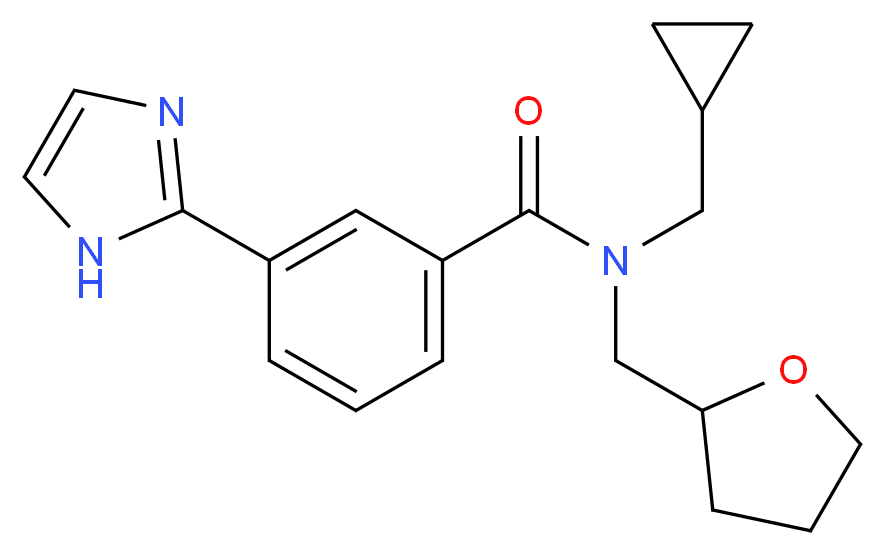 N-(cyclopropylmethyl)-3-(1H-imidazol-2-yl)-N-(tetrahydrofuran-2-ylmethyl)benzamide_Molecular_structure_CAS_)