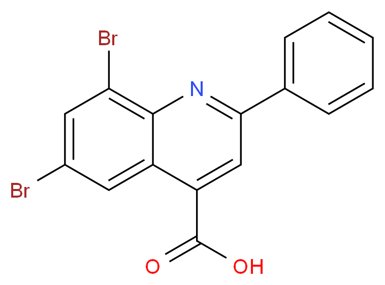 6,8-Dibromo-2-phenyl-quinoline-4-carboxylic acid_Molecular_structure_CAS_)