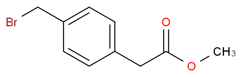 Methyl 2-(4-(bromomethyl)phenyl)acetate_Molecular_structure_CAS_7398-42-7)