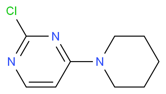 2-Chloro-4-(piperidin-1-yl)pyrimidine_Molecular_structure_CAS_5429-00-5)