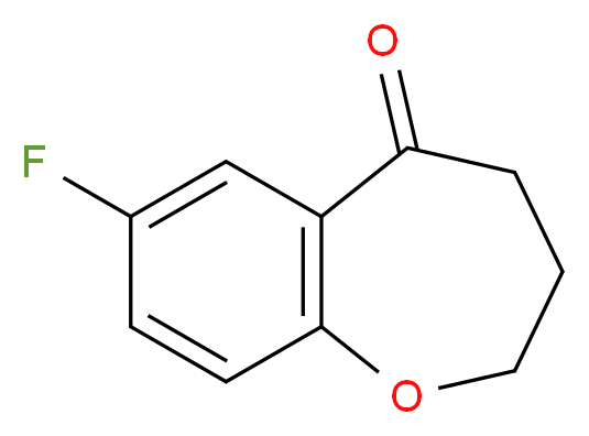 7-fluoro-3,4-dihydro-1-benzoxepin-5(2H)-one_Molecular_structure_CAS_774-20-9)