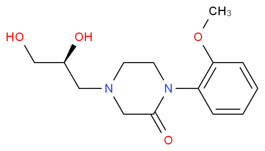 4-[(2S)-2,3-dihydroxypropyl]-1-(2-methoxyphenyl)-2-piperazinone_Molecular_structure_CAS_)