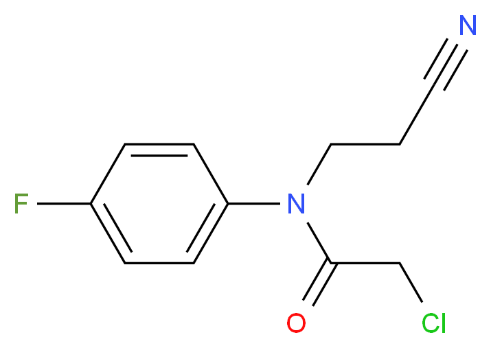2-chloro-N-(2-cyanoethyl)-N-(4-fluorophenyl)acetamide_Molecular_structure_CAS_)