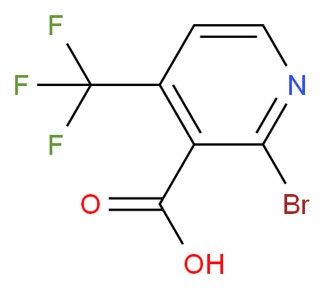 2-Bromo-4-(trifluoromethyl)nicotinic acid 97%_Molecular_structure_CAS_)