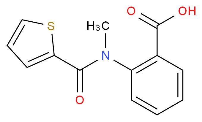 2-[methyl(2-thienylcarbonyl)amino]benzoic acid_Molecular_structure_CAS_351000-22-1)