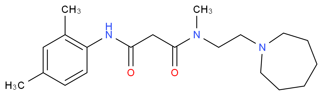 N-(2-azepan-1-ylethyl)-N'-(2,4-dimethylphenyl)-N-methylmalonamide_Molecular_structure_CAS_)