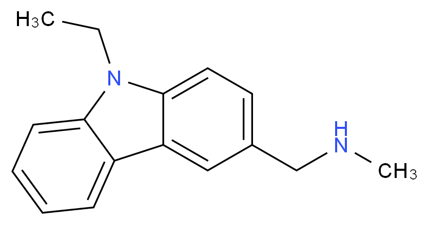 1-(9-ethyl-9H-carbazol-3-yl)-N-methylmethanamine_Molecular_structure_CAS_)