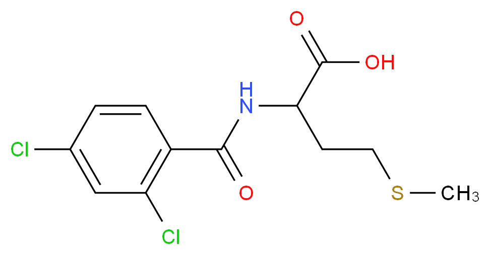 2-[(2,4-dichlorobenzoyl)amino]-4-(methylthio)butanoic acid_Molecular_structure_CAS_65054-77-5)