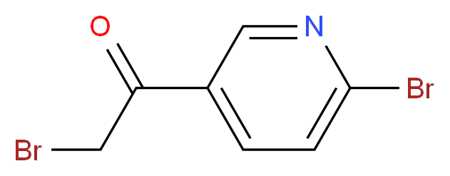 2-bromo-1-(6-bromopyrid-3-yl)ethanone_Molecular_structure_CAS_136592-20-6)