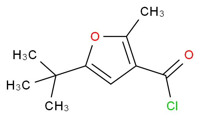5-(tert-butyl)-2-methylfuran-3-carbonyl chloride_Molecular_structure_CAS_96543-75-8)