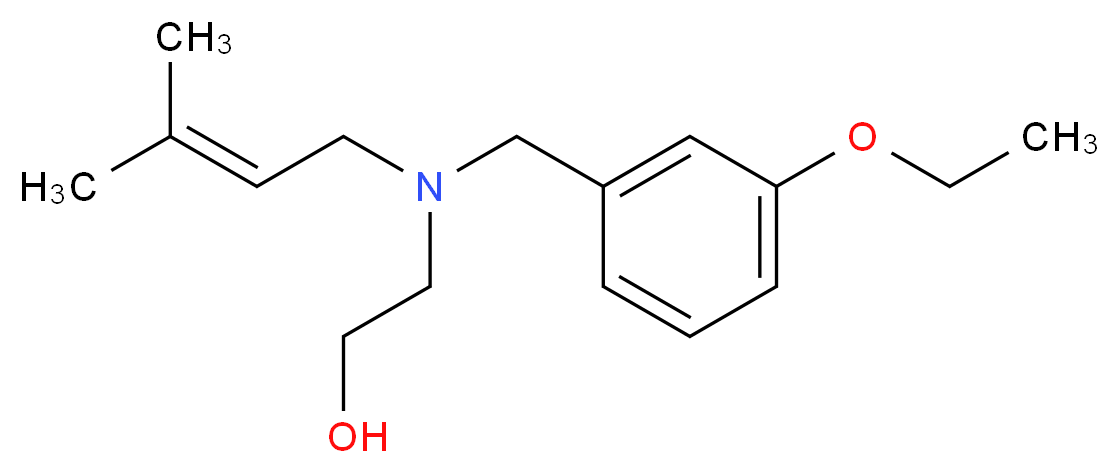 2-[(3-ethoxybenzyl)(3-methylbut-2-en-1-yl)amino]ethanol_Molecular_structure_CAS_)