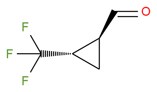(1S,2S)-2-(trifluoromethyl)cyclopropane-1-carbaldehyde_Molecular_structure_CAS_)