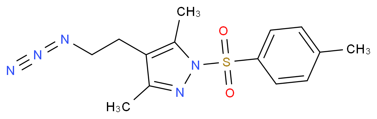 4-(2-Azidoethyl)-3,5-dimethyl-1-(toluene-4-sulphonyl)-1H-pyrazole_Molecular_structure_CAS_)