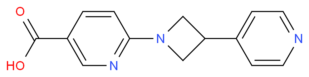 6-[3-(4-pyridinyl)-1-azetidinyl]nicotinic acid_Molecular_structure_CAS_)