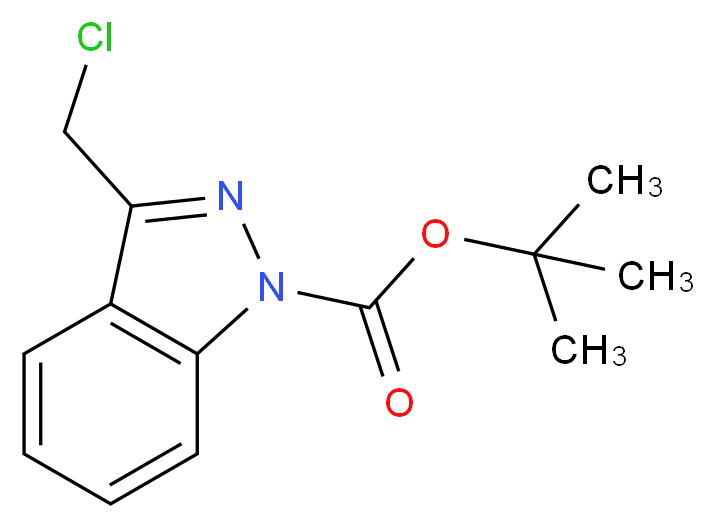 1H-INDAZOLE-1-CARBOXYLIC ACID, 3-(CHLOROMETHYL)-, 1,1-DIMETHYLETHYL ESTER_Molecular_structure_CAS_944899-34-7)