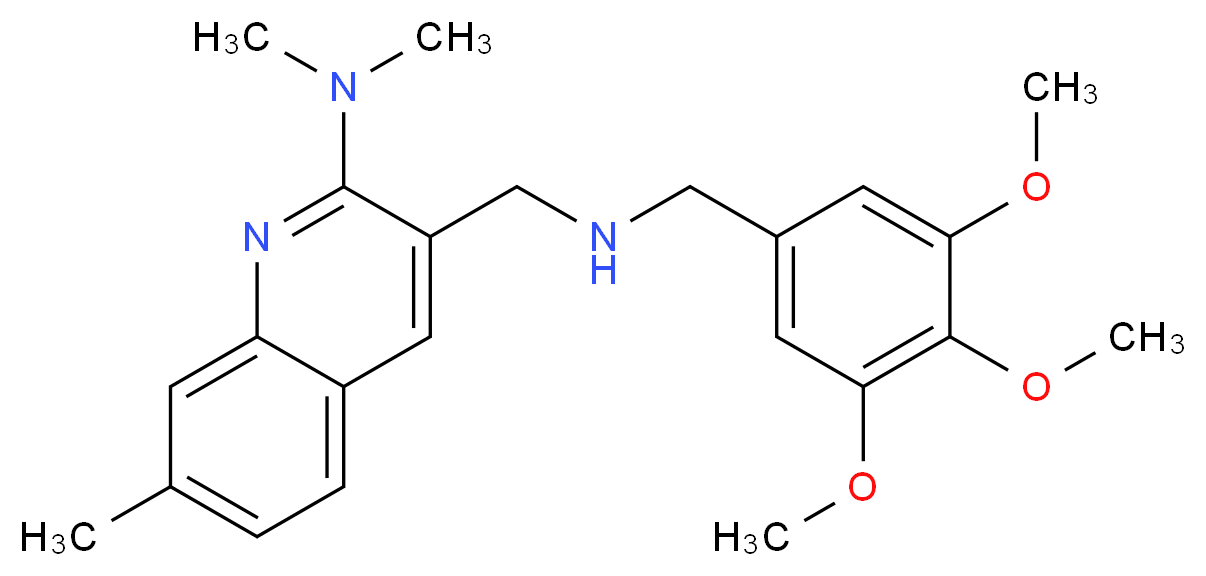 N,N,7-trimethyl-3-{[(3,4,5-trimethoxybenzyl)amino]methyl}-2-quinolinamine_Molecular_structure_CAS_)
