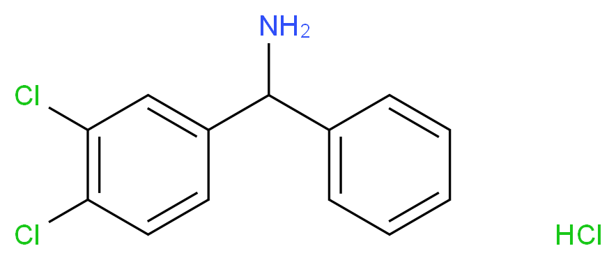 (3,4-dichlorophenyl)(phenyl)methanamine hydrochloride_Molecular_structure_CAS_)