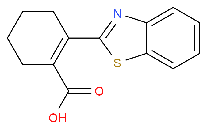 2-(1,3-Benzothiazol-2-yl)cyclohex-1-ene-1-carboxylic acid_Molecular_structure_CAS_)