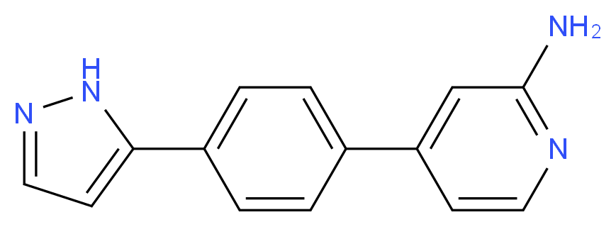 4-[4-(1H-pyrazol-5-yl)phenyl]pyridin-2-amine_Molecular_structure_CAS_)