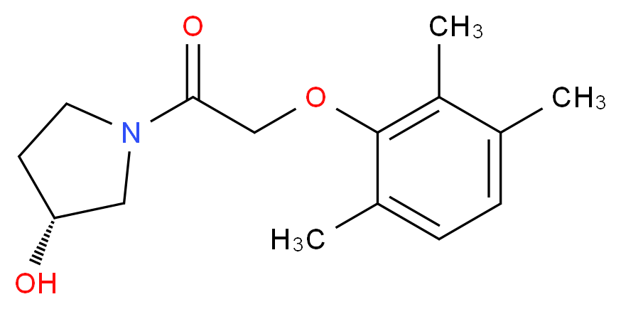 (3R)-1-[(2,3,6-trimethylphenoxy)acetyl]pyrrolidin-3-ol_Molecular_structure_CAS_)