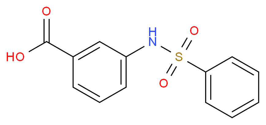 3-[(phenylsulfonyl)amino]benzoic acid_Molecular_structure_CAS_28547-15-1)