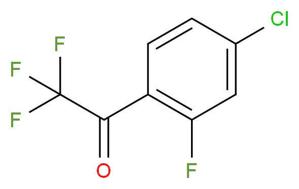 1-(4-CHLORO-2-FLUORO-PHENYL)-2,2,2-TRIFLUORO-ETHANONE_Molecular_structure_CAS_886370-99-6)
