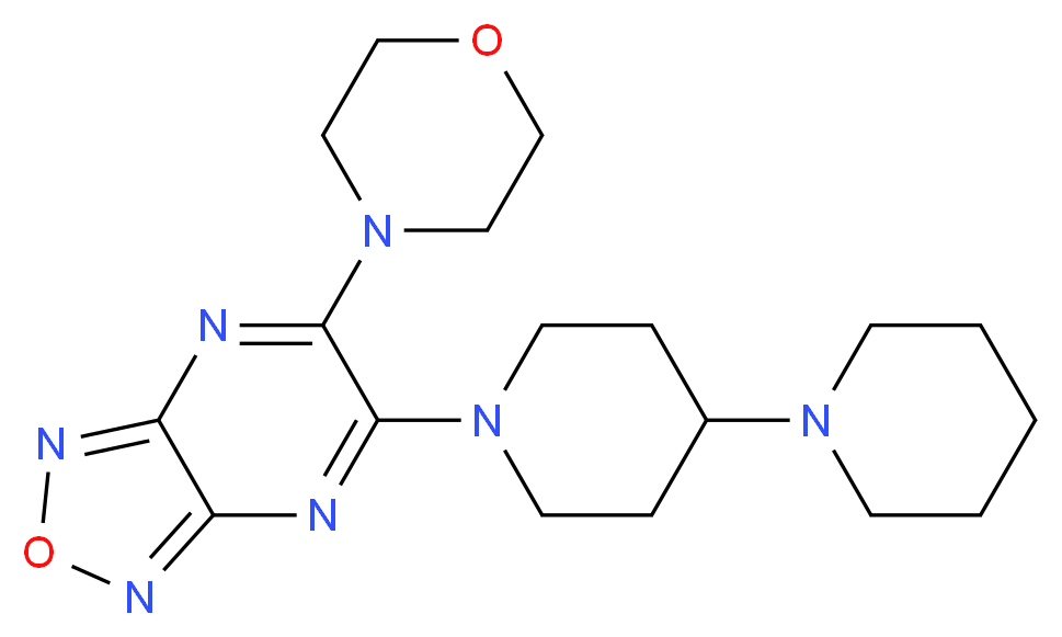 1'-[6-(4-morpholinyl)[1,2,5]oxadiazolo[3,4-b]pyrazin-5-yl]-1,4'-bipiperidine_Molecular_structure_CAS_)