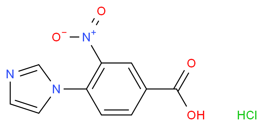 4-(1H-imidazol-1-yl)-3-nitrobenzoic acid hydrochloride_Molecular_structure_CAS_)