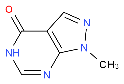 1-methyl-1,5-dihydro-4H-pyrazolo[3,4-d]pyrimidin-4-one_Molecular_structure_CAS_5334-56-5)