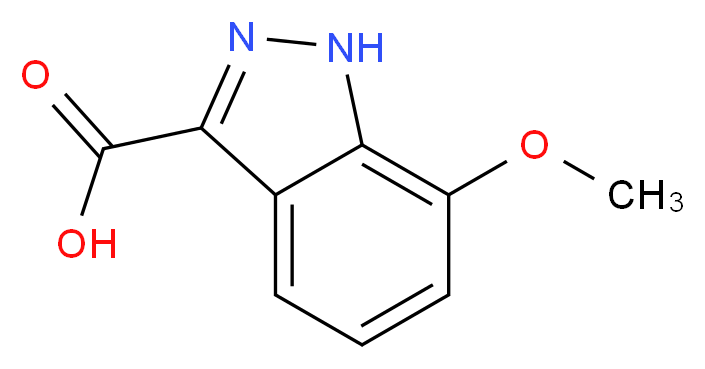 7-METHOXYINDAZOLE-3-CARBOXYLIC ACID_Molecular_structure_CAS_133841-08-4)