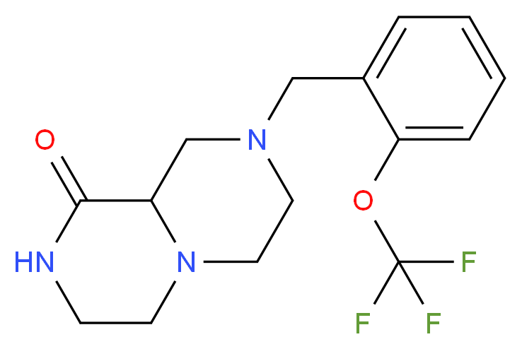 8-[2-(trifluoromethoxy)benzyl]hexahydro-2H-pyrazino[1,2-a]pyrazin-1(6H)-one_Molecular_structure_CAS_)
