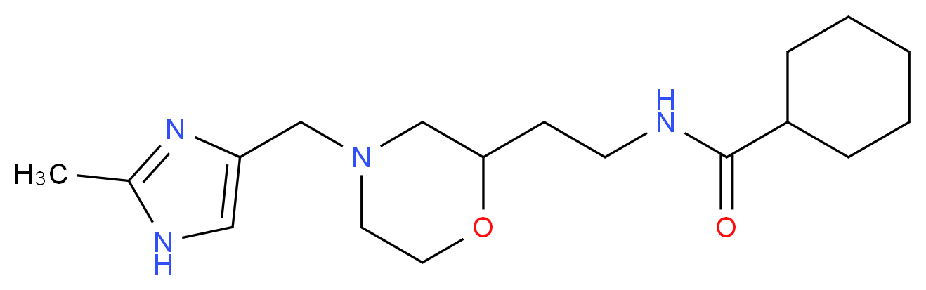 N-(2-{4-[(2-methyl-1H-imidazol-4-yl)methyl]morpholin-2-yl}ethyl)cyclohexanecarboxamide_Molecular_structure_CAS_)