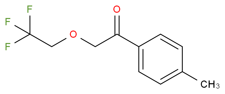 1-(4-methylphenyl)-2-(2,2,2-trifluoroethoxy)ethan-1-one_Molecular_structure_CAS_)