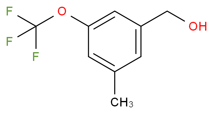 3-Methyl-5-(trifluoromethoxy)benzyl alcohol_Molecular_structure_CAS_)