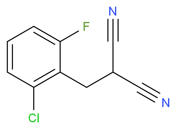 2-(2-Chloro-6-fluorobenzyl)malononitrile_Molecular_structure_CAS_)