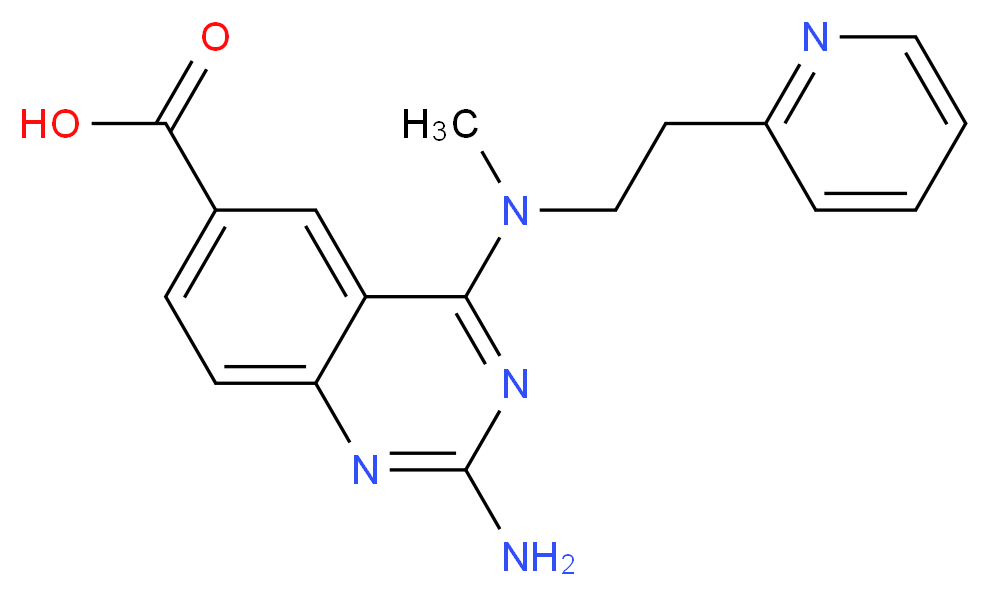 2-amino-4-[methyl(2-pyridin-2-ylethyl)amino]quinazoline-6-carboxylic acid_Molecular_structure_CAS_)