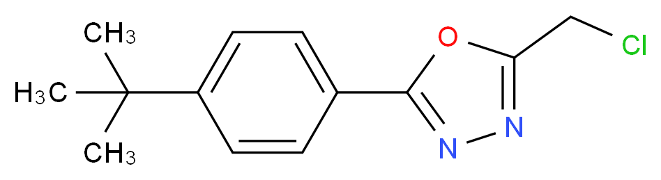 2-[4-(tert-Butyl)phenyl]-5-(chloromethyl)-1,3,4-oxadiazole_Molecular_structure_CAS_)
