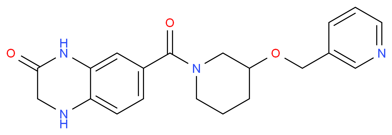 7-{[3-(pyridin-3-ylmethoxy)piperidin-1-yl]carbonyl}-3,4-dihydroquinoxalin-2(1H)-one_Molecular_structure_CAS_)