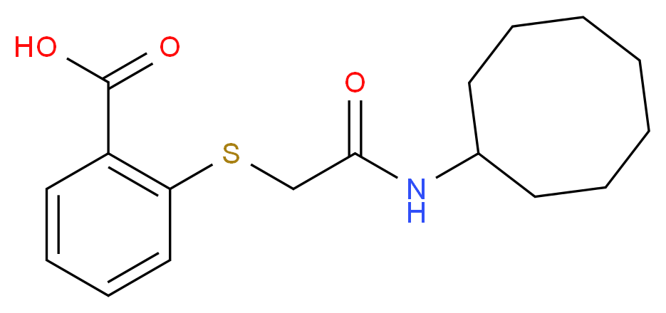 2-Cyclooctylcarbamoylmethylsulfanyl-benzoic acid_Molecular_structure_CAS_)