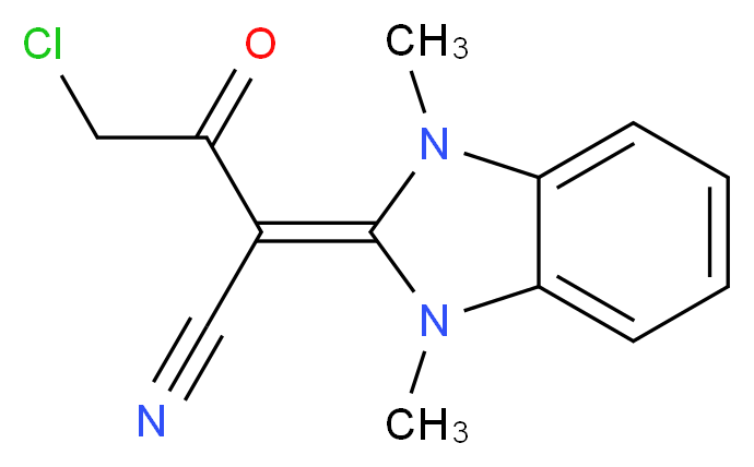 4-chloro-2-(1,3-dimethyl-1,3-dihydro-2H-benzimidazol-2-ylidene)-3-oxobutanenitrile_Molecular_structure_CAS_)