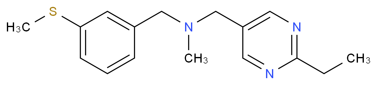 1-(2-ethylpyrimidin-5-yl)-N-methyl-N-[3-(methylthio)benzyl]methanamine_Molecular_structure_CAS_)