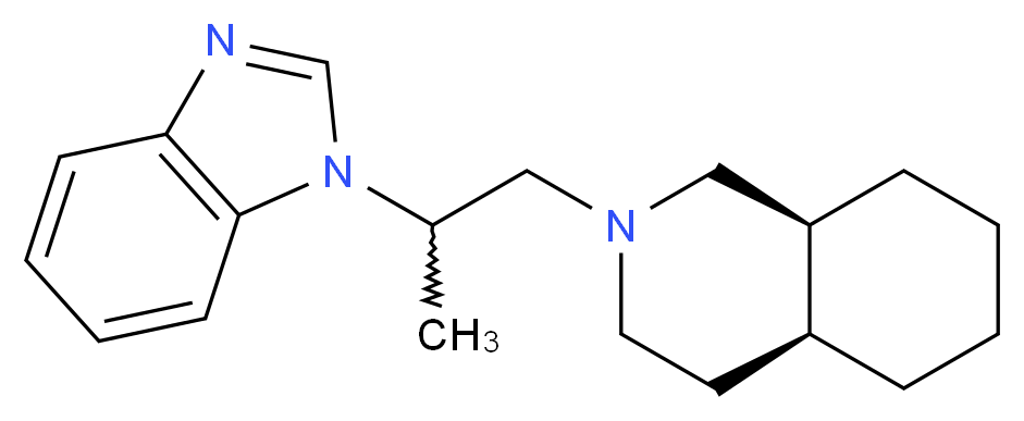 (4aS*,8aS*)-2-[2-(1H-benzimidazol-1-yl)propyl]decahydroisoquinoline_Molecular_structure_CAS_)