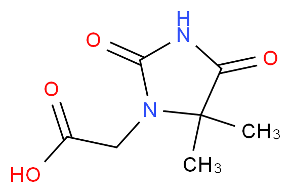 (5,5-dimethyl-2,4-dioxo-1-imidazolidinyl)acetic acid_Molecular_structure_CAS_64942-63-8)