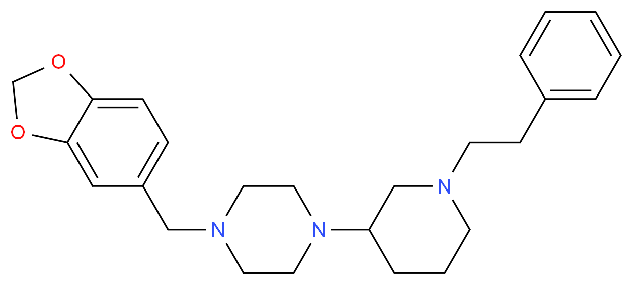 1-(1,3-benzodioxol-5-ylmethyl)-4-[1-(2-phenylethyl)-3-piperidinyl]piperazine_Molecular_structure_CAS_)
