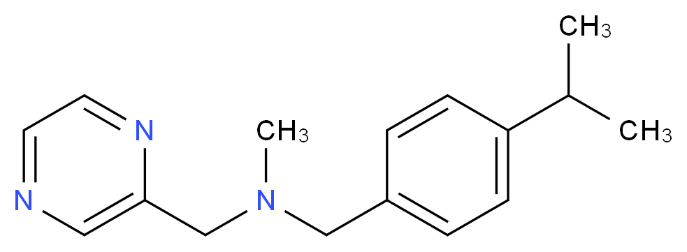 (4-isopropylbenzyl)methyl(pyrazin-2-ylmethyl)amine_Molecular_structure_CAS_)