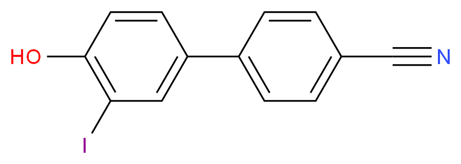 4-(4-hydroxy-3-iodophenyl)benzonitrile_Molecular_structure_CAS_460746-47-8)