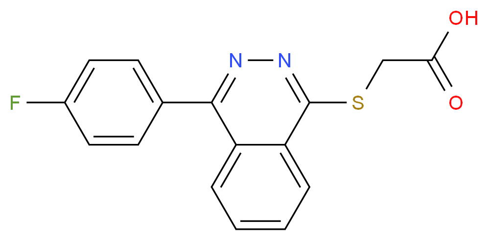 [4-(4-Fluoro-phenyl)-phthalazin-1-ylsulfanyl]-acetic acid_Molecular_structure_CAS_)