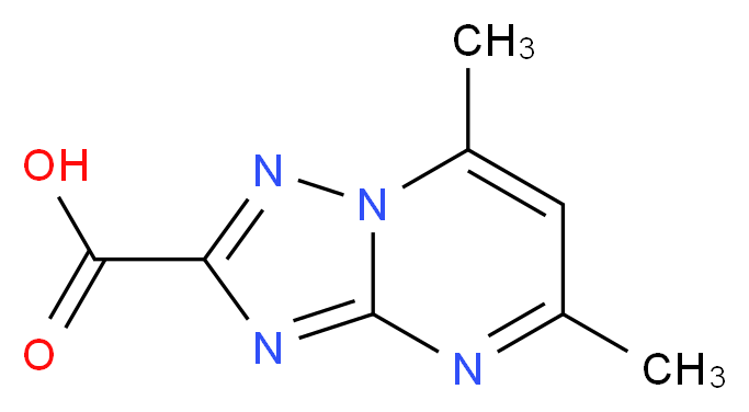 5,7-Dimethyl-[1,2,4]triazolo[1,5-a]pyrimidine-2-carboxylic acid_Molecular_structure_CAS_)