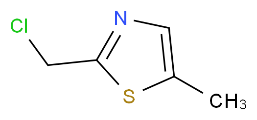 2-(chloromethyl)-5-methyl-1,3-thiazole_Molecular_structure_CAS_)